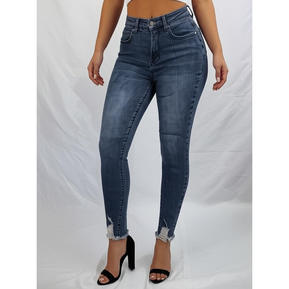 Judy Blue Los Angeles Womens Skinny Fit Frayed Hem Stretch‎ Jeans Size 9/29